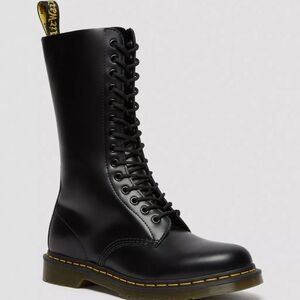 Dr. Martens Black 1914 Lug Sole Tall Combat Boots